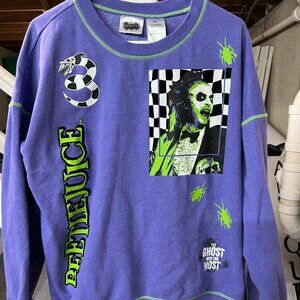 Beetlejuice Clothing Lot – 2 XL Sweaters, L Shirt, XL Sweatpants, 8.5 Shoes 👻🖤